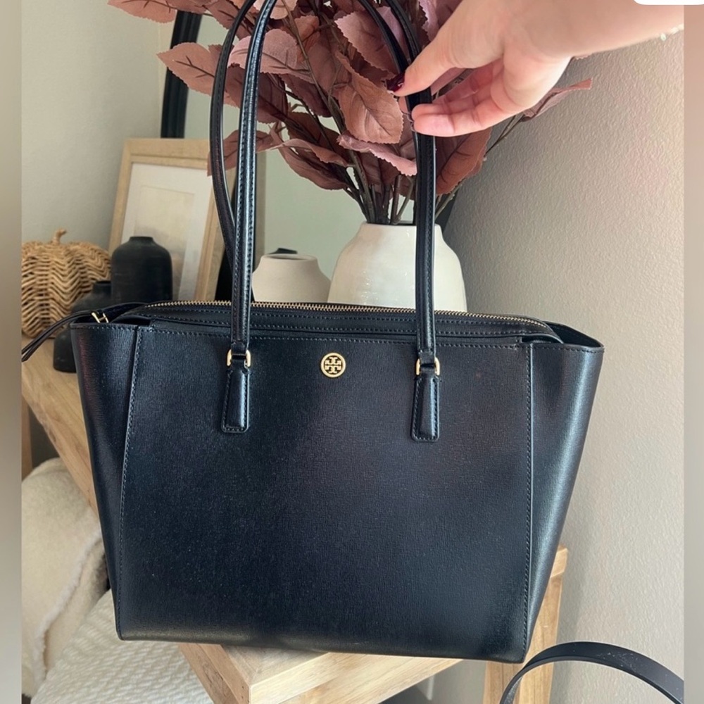 Tory Burch Black Emerson Tote